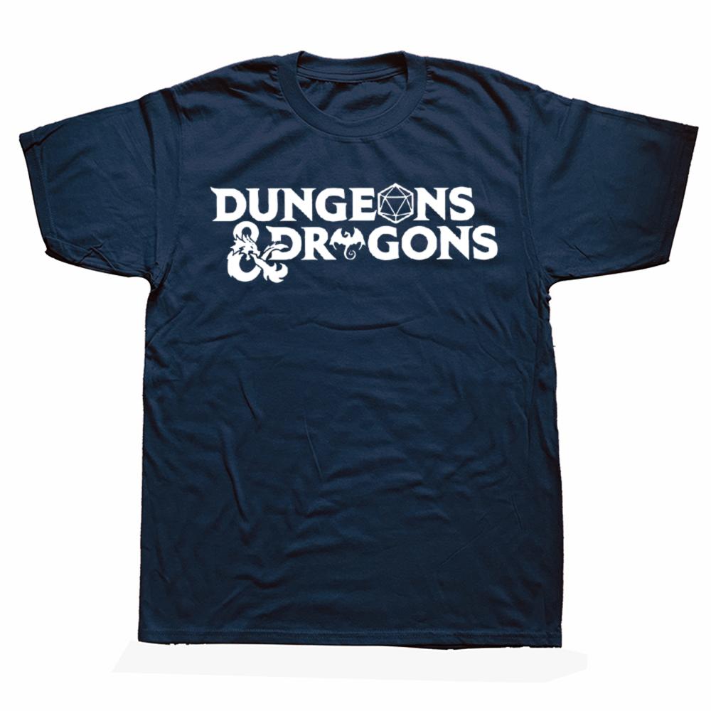 Summer Dungeon And Dragon Game Fans Men Women's T Shirt Outfits Vintage Tee Shirt T-Shirts 100% Cotton Printed Clothing
