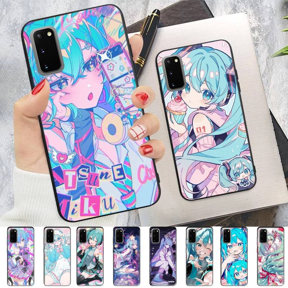 Kawaii H-Hatsune Miku Handyhülle Für Samsung S 20 21 22 23 Lite Plus Ultra Klar Handyhülle Funda