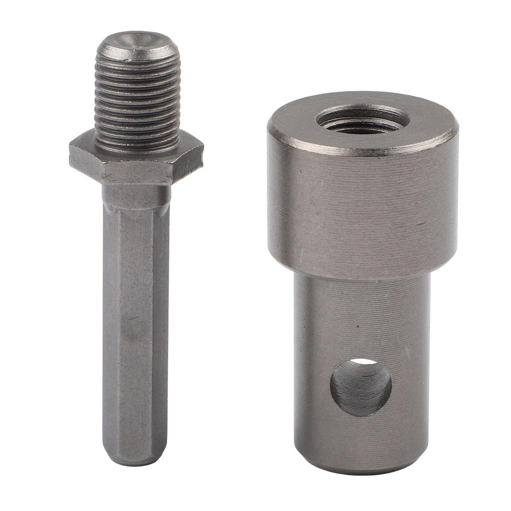 Metal Adapter For Power Tools Earth Auger Sliver Earth Auger Adapter Round Handle Type Electric Wrench Compatible