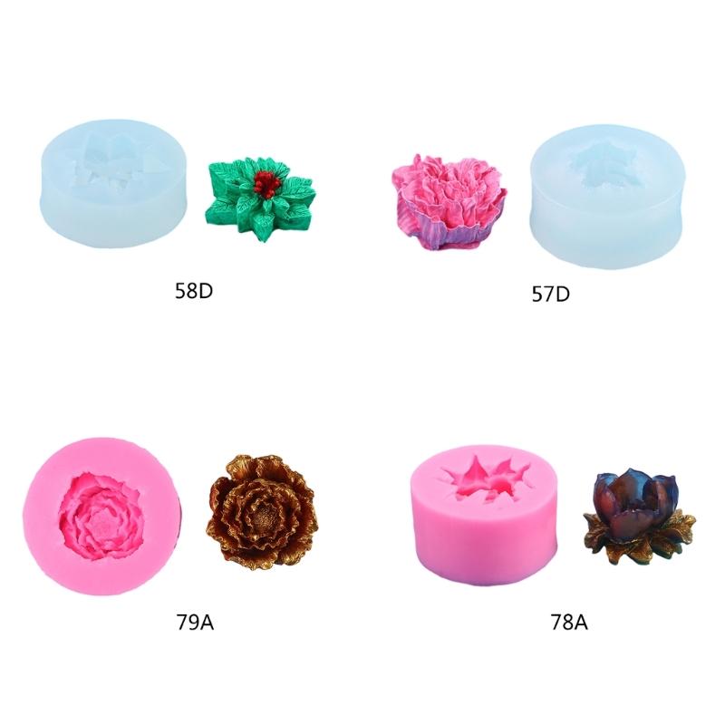 Silicone Mousse Mold Dessert Moulds Flower Shaped Chocolate Moulds Baking Supplies Fondant Moulds Gift for Baking Lover