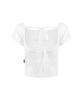 ANOTHER A Square Neck Backless Raglan Top_White