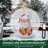 Christmas Luminous Inflatable Decorative Ball Giant Inflatable Ball Ornaments Outdoor Balloon Ornament for Outdoor Garden Decor