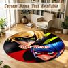 Round Rug Custom NameMiraculous Ladybug Pattern Non Slip Carpet Home Floor Decor