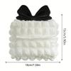 1pc Car Tissue Box, Creative Puffy Grid Car Multifunctional Seatback Tissue Drawer, Cute Decorative Car Tissue Holder