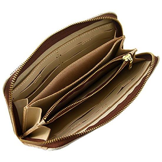 AGILITY affa "Grotto" Harako (1 color) [Long wallet, Harako, Made in Japan]  Black and White