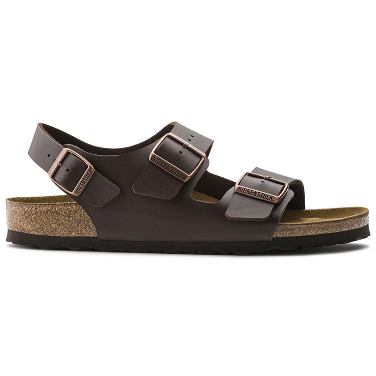 Birkenstock Milano Birko Flor Sandals 'Dark Brown' 34701