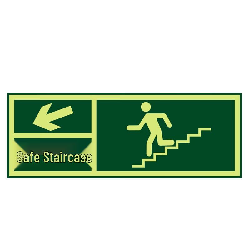 Moufou Safety & Evacuation Sign Stickers Sign Sticker