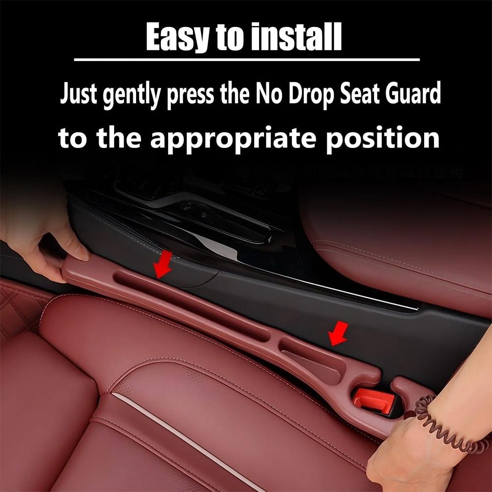 2Pcs Car Seat Gap Filler Organizer Universal Car Seat Gap Anti-leak Stopper Strip Slot Seat Gap Storage Organizer Accessories