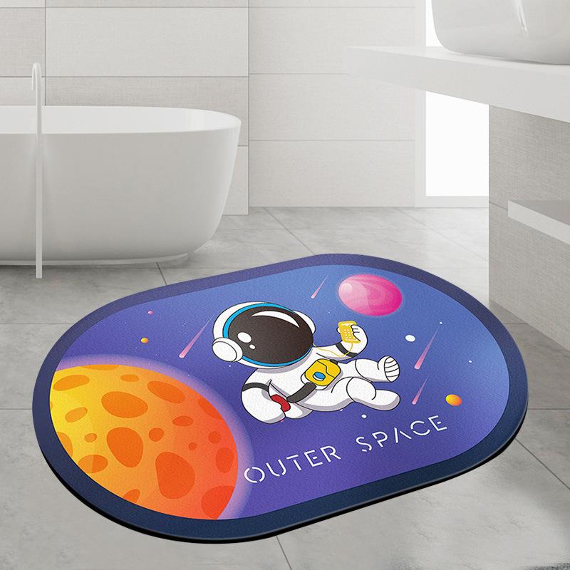 Diatom mud floor mat, absorbent mat, non-slip cushion, bathroom bathroom door foot mat, bathroom quick-drying mat carpet