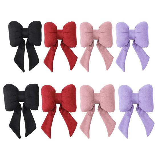 Car Headrest Pillow Vehicle Neck Pillow with Adjustable Strap Easy To Install Ergonomic Bow Neck Support Cushion Waist Pillow