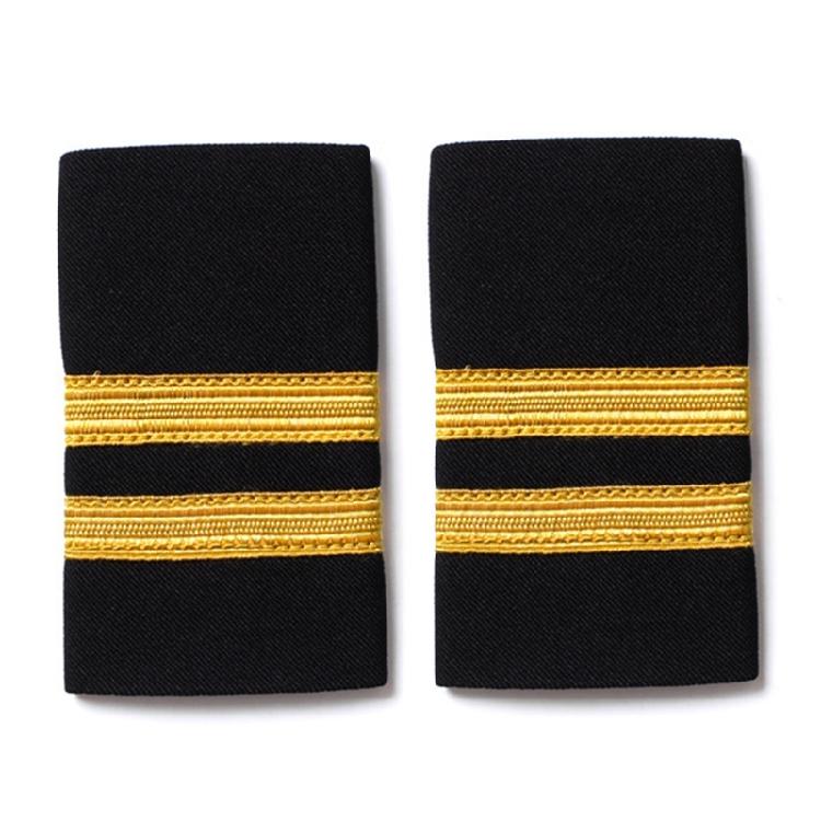 2pack Versatiles Embroidery Badge Unique Epaulet Decorative Clothing Epaulettes for Sewing Projects