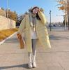Winter Women's Jacket Parkas Loose Hooded Cotton Padded Female Long Down Jacket Thicken Oversize Puffer Coats
