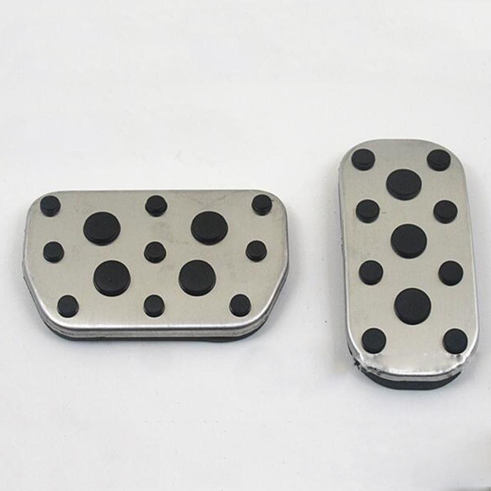 

Car Pedals For Toyota Fortuner SW4 AN150 2015~ Fuel Gas Brake Footrest Stainless Steel Non-Slip Pedal Cover 2018 2 pcs