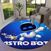 ASTRO BOT Round Area Rug,Carpet Rug for Living Room Bedroom Sofa Playroom Decor,Non-slip Floor Mat