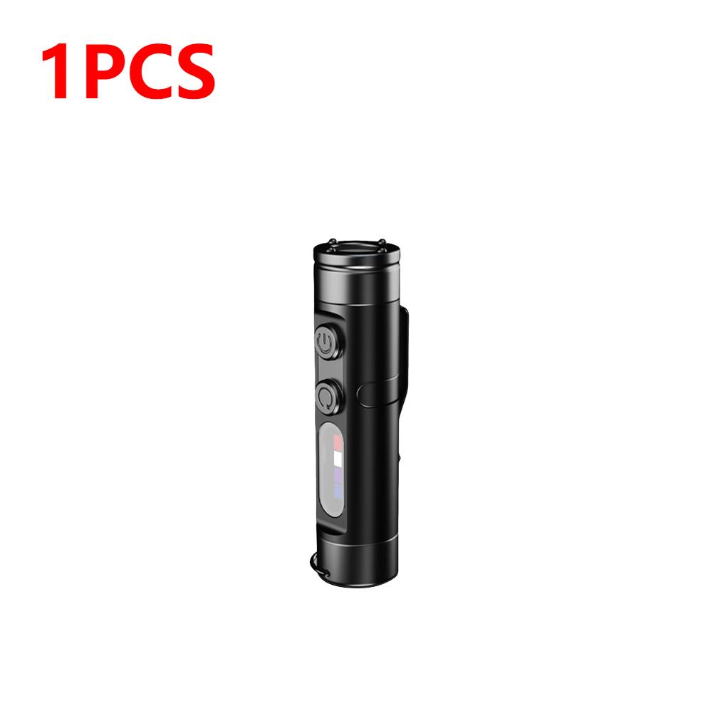 Mini Pocket Torch Flashlight Rechargeable LED Torch with Hat Clip Waterproof Emergency Torch Light for Headlamp Outdoor Camping