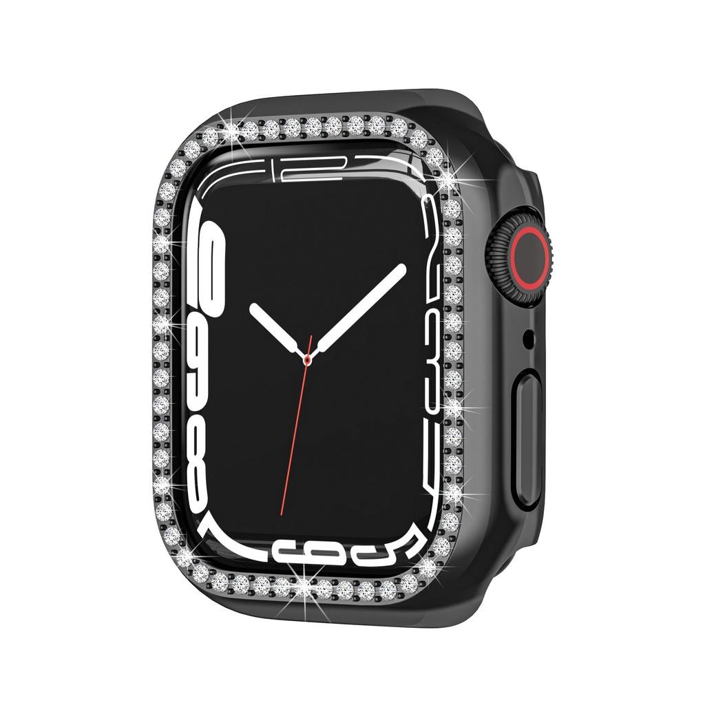 Case Cover Diamond Shell For Apple Iwatch Series 7 Gen 4145mm Protective Bumper
