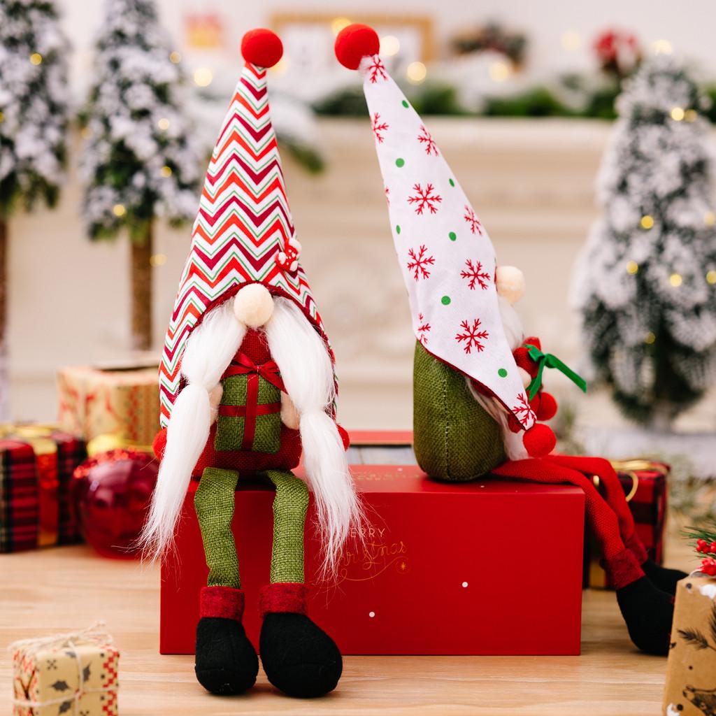 Hat Snowflake Enchanting Rudolph Doll With Gift Box Legs Ideal For Christmas Festivities