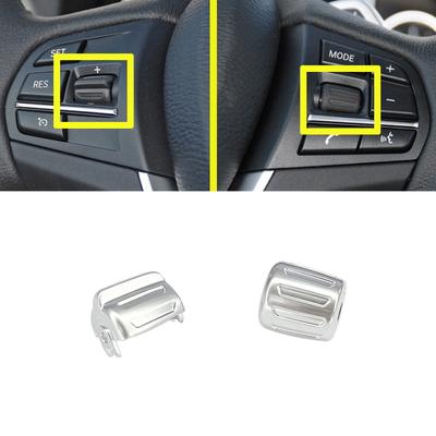 Silver For BMW 1 2 X1 X2 X3 X4 X5 X6 F52 F45 F46 F49 F39 F25 F26 F15 F16 Car Multi-function Steering Wheel Control Button