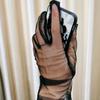 1 Pair Etiquette Short Gloves Sexy Gold Velvet Opera Party Gloves Sports Driving Warm Lady Mittens Swan Velour Evening Gloves