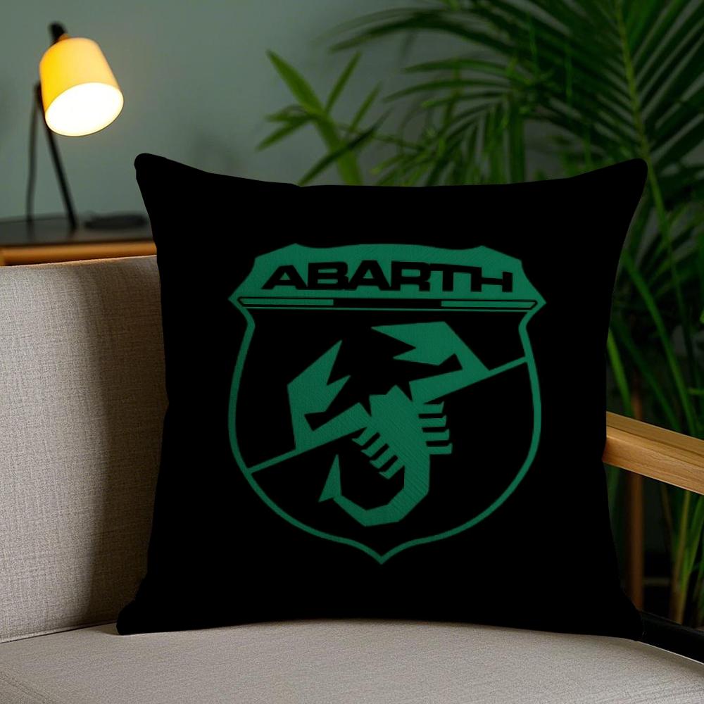 A-Abarth Scorpion Cushion Cover Soft Short Plush Double-Sided Printing Home Decor Machine Washable Pillow Case Gift