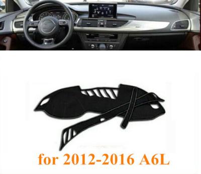 Dashboard Trim Cover Pad Dashmat Kit Black For A6L 2012-2017 2016 Left Drive Car