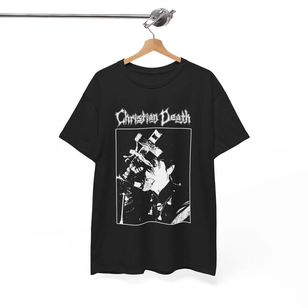 Christian Death Rozz Williams T-shirt, Music Band Rock Punk Unisex Tee XL