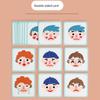 Interactive Play Toy Childrens Emotion Recognition Game Soft Felt Face Parts For Creative Fun