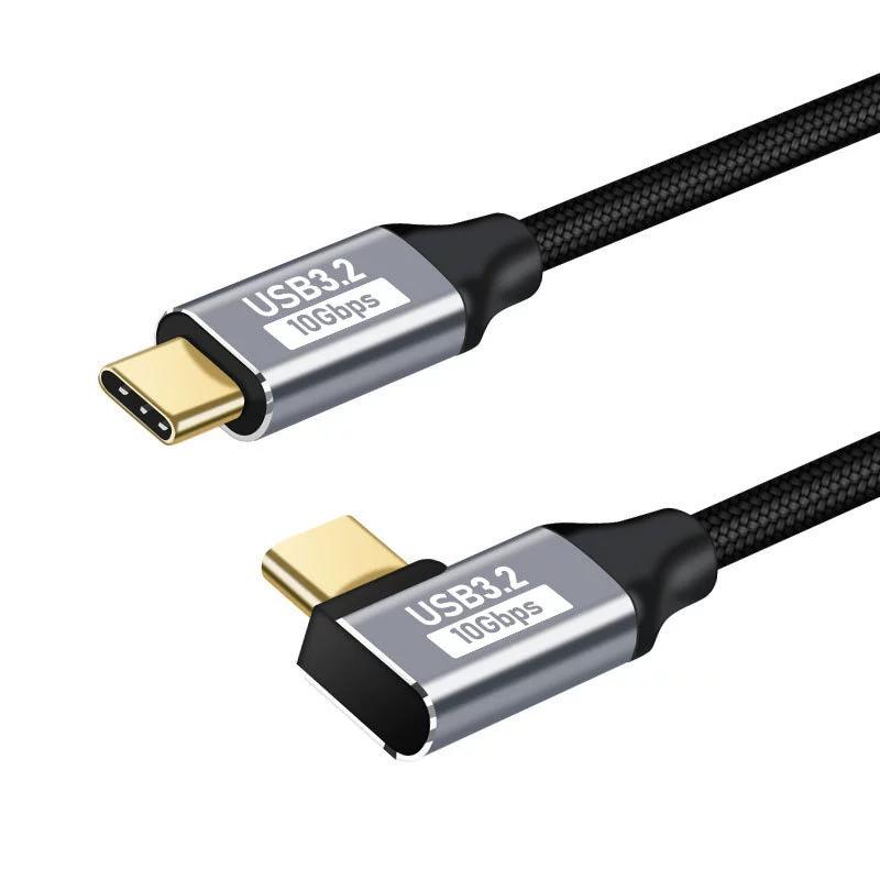 

Кабель для быстрой зарядки PD 100 Вт 5 А Тип USB C 3.1 Gen 2 Папа-Мама Удлинитель Угол 90 10 Гбит/с USB C Удлинитель Кабели для передачи данных 1m