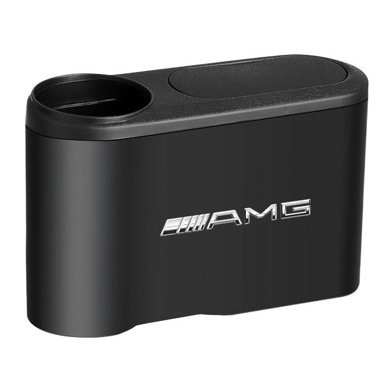 1Pcs Portable Hanging Mini Car Trash Can Wastebasket Trash Can with Lid For Mercedes-Benz AMG C500 C200 C300 A B C E GLA CLA GLK GL ML GLE W204 W205