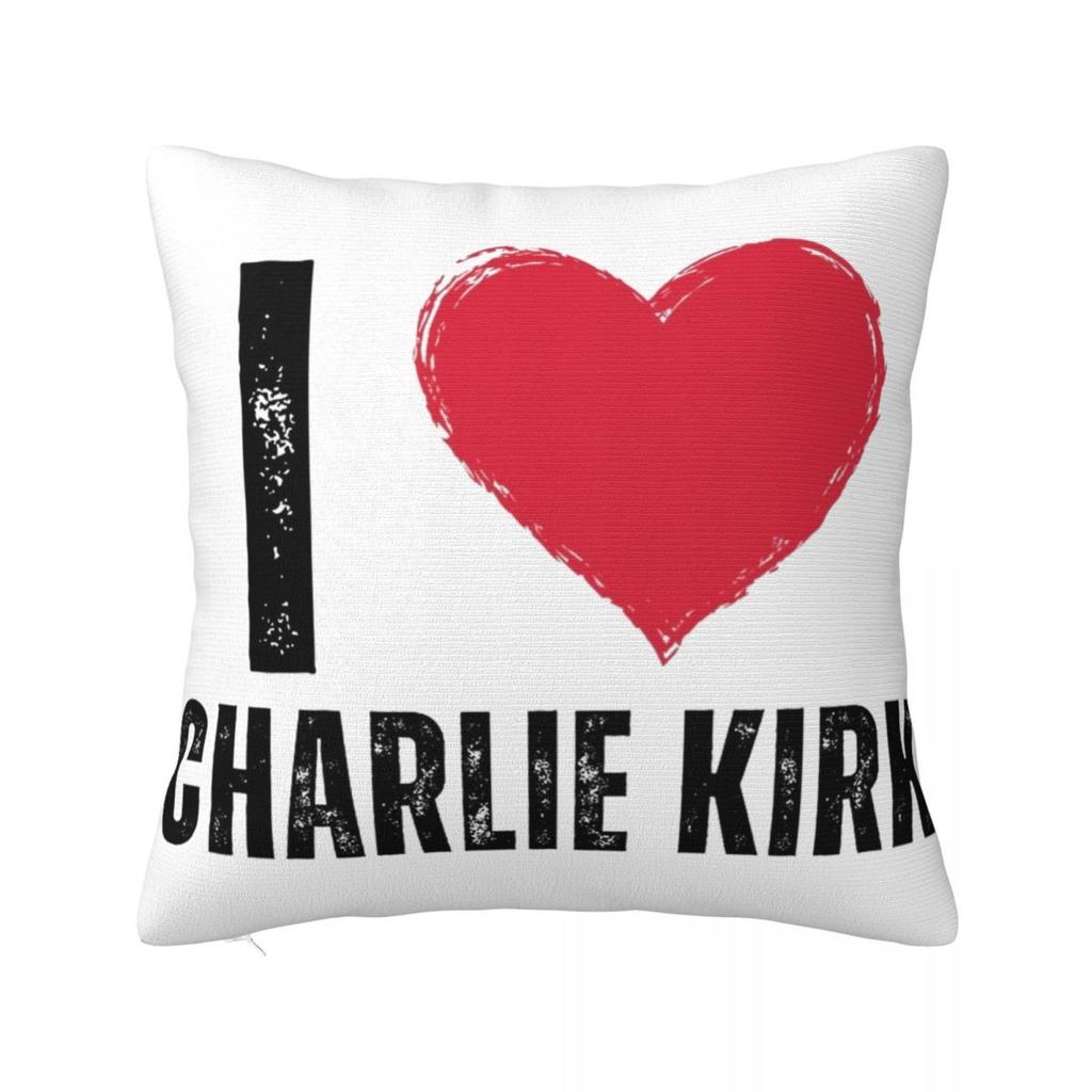 Decorative Pillowcase Charlie Kirk A True Patriot Merchandise Car Pillow Case Cover Zipper Multi Size