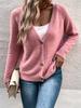 2023 European & American Women's Autumn/Winter Simple Button-Up Cardigan Sweater Coat