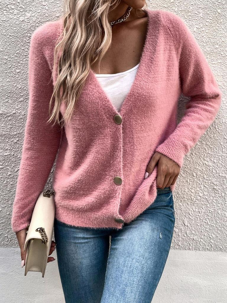 2026 European Women's Autumn/Winter Button-Down Cardigan Sweater Coat