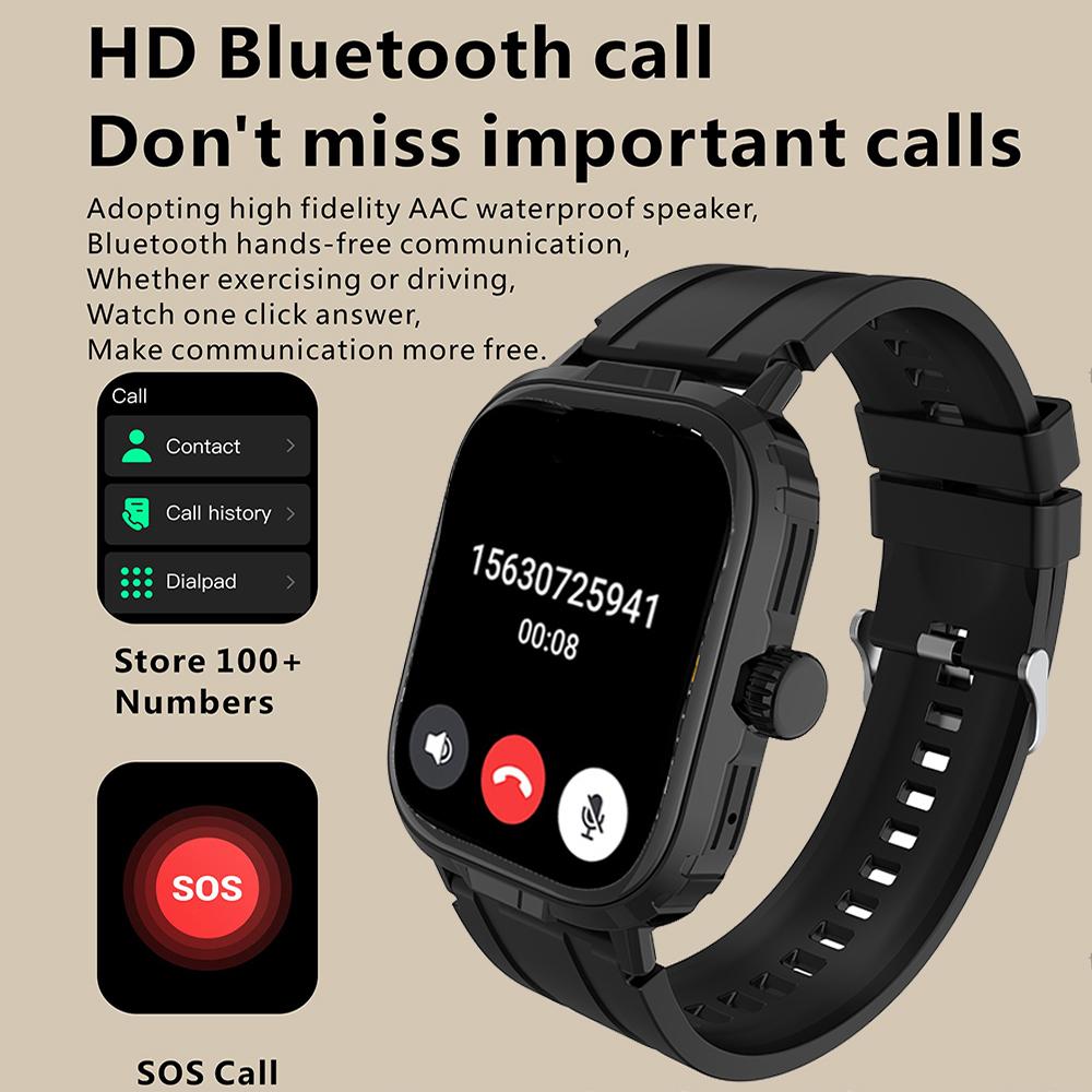 Military Smartwatch GPS Men IP68 Waterproof Outdoor Sports Tracker HD Bluetooth Calls Smart Watch New For Android IOS Hw12