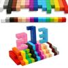 Designer Bausteine Regenbogen Würfel Bunte Verbindungssteine DIY Modell Kinderspielzeug Geburtstag Weihnachtsgeschenke für Kinder Spielzeug