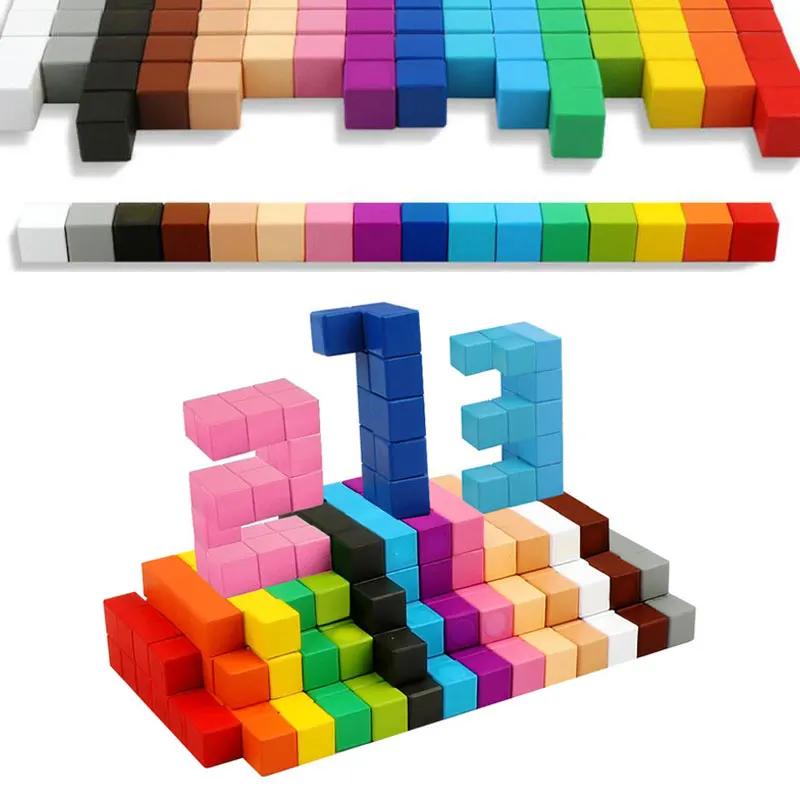 Designer Bausteine Regenbogen Würfel Bunte Verbindungssteine DIY Modell Kinderspielzeug Geburtstag Weihnachtsgeschenke für Kinder Spielzeug