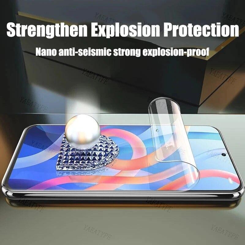 5PCS Hydrogel Film For Poco F5 F4 F3 X5 X4 X3 GT M5S M6 Pro Screen Protector For Xiaomi 13T 12T 11T Black Shark 5 4 Pro