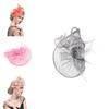 Ethereal Fairytale Silk Flower Feather Headpiece For Women