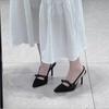 Fashion 2025 New Classics Slingbacks Women's High Heels Pointed Toe Thin Heels Butterfly-knot Slip on Pumps for Fashion Party & Dress
