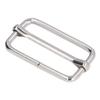 50pcs Silver Tri-Glide Buckle Rectangle Shape Adjustable Strap Buckle  For Fasteners