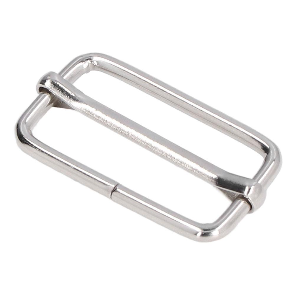 50pcs Silver Tri-Glide Buckle Rectangle Shape Adjustable Strap Buckle  For Fasteners