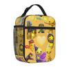 Borsa termica da spiaggia per gioco sandbox Wobbly Life, borsa termica refrigerante, borsa termica per il pranzo leggera e divertente a cartoni animati, contenitore alla moda per la scuola