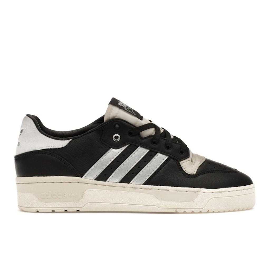 Adidas Rivalry Low Consortium Black Silver Unisex Sneakers Core-Black Silver-Metallic Grey-One ID7389