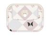 Striped Polka Dot Quilted Cotton Mini Coin and Makeup Purse