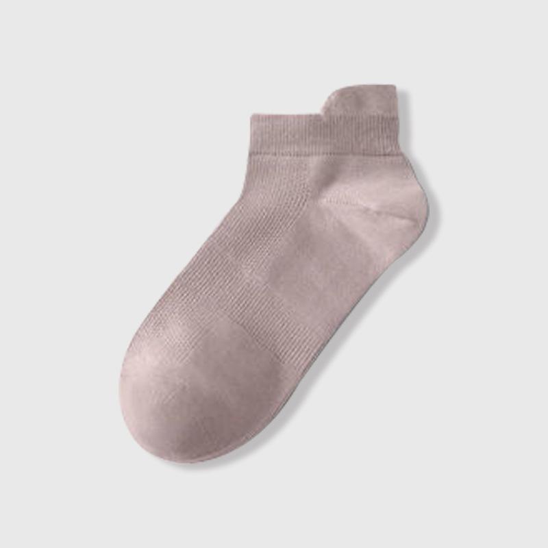 Women's Summer Thin Solid Color Mesh Earpiece Boneless Commercial Cotton Short Tube Boat Socks