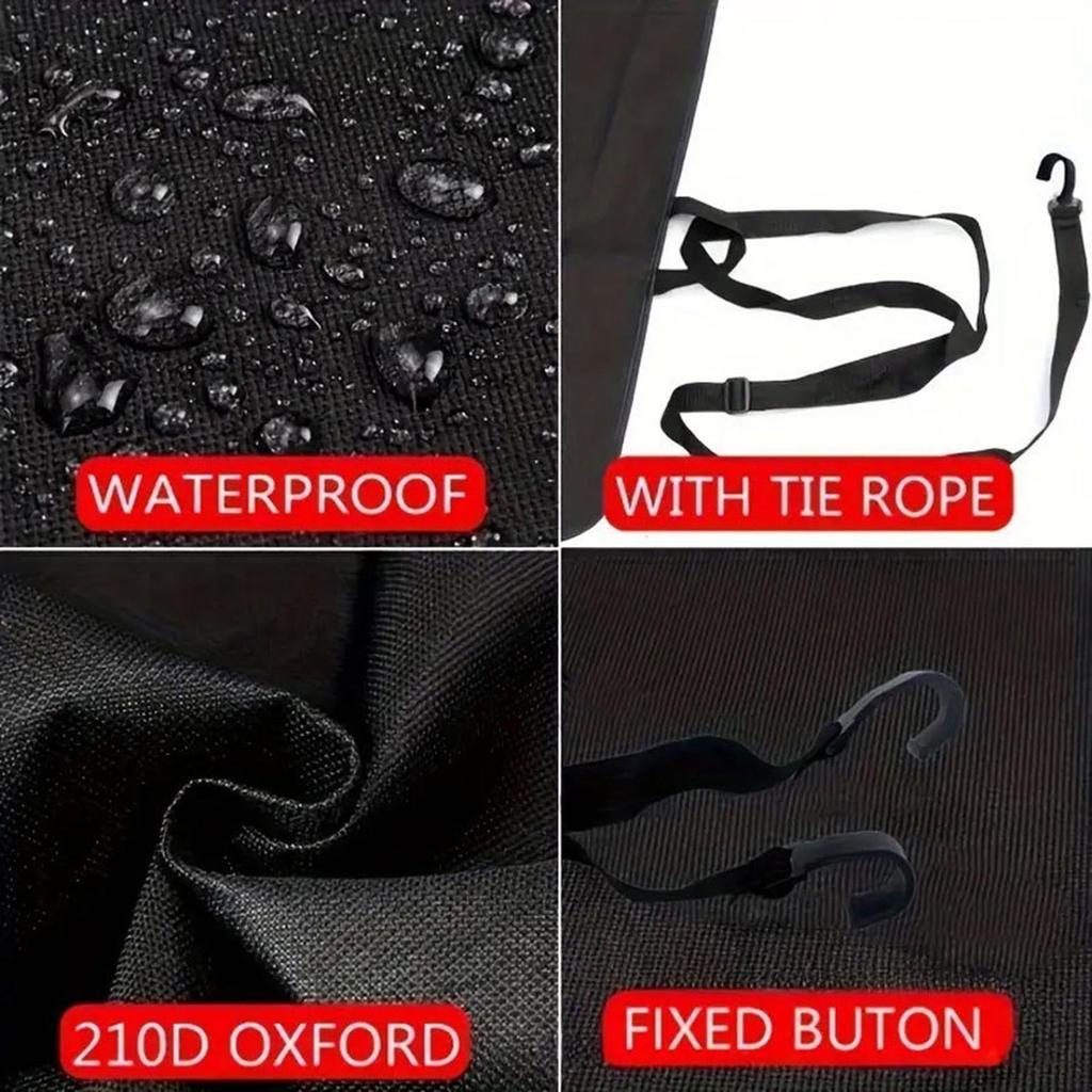 RV Rear Door Cover Waterproof Campervan Awning Windproof Truck Van Rear Protector RV Rear Door Awning for Camping Picnic Outdoor