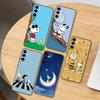 O-l Snoopy Phone Case For Samsung Galaxy A73,A72,A71,A70,A53,A52,A51,Others Soft Black Cover