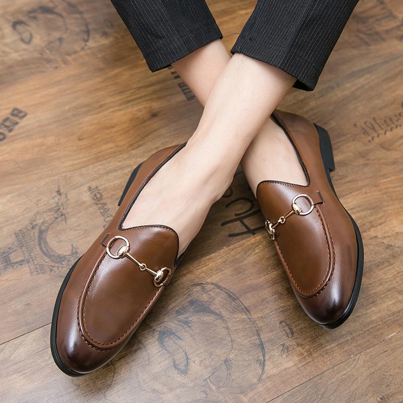 Classic Men's Dress Shoes Formal Leather Social Business Oxford Shoes Man Loafers High Quality Casual Leather Shoes For Men