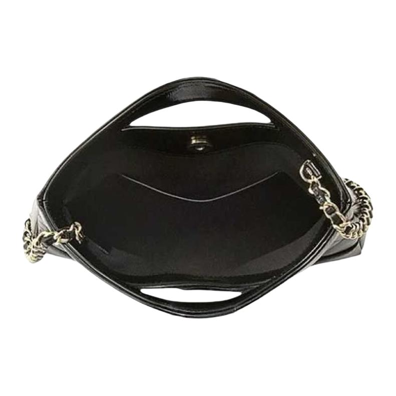 Chanel 31 Bag 24s Gold Buckle Diamond Pattern Leather Handbag Women'S Black