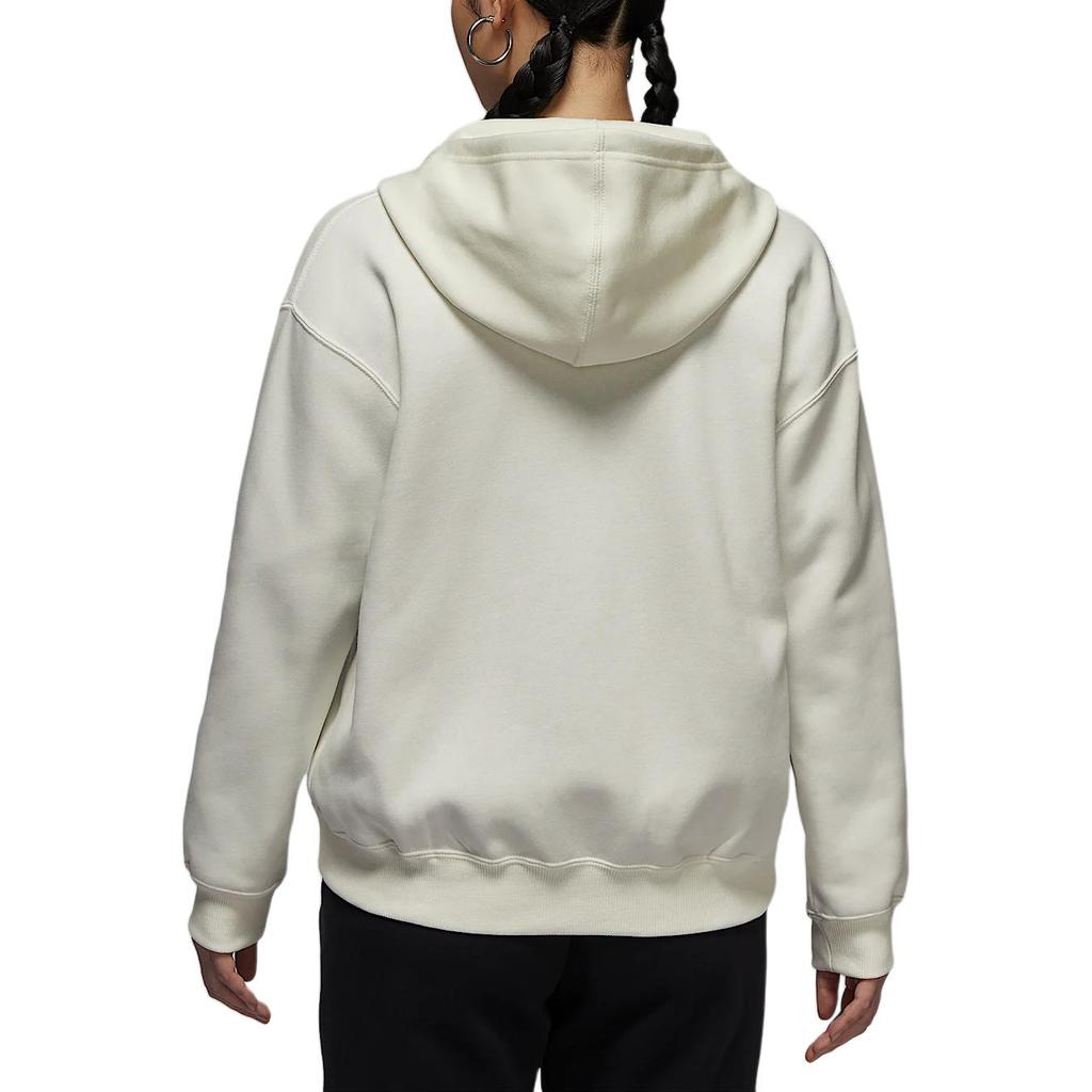 New Jordan Brooklyn Fleece FW24 Sweatshirt Women's Canvas White/Black FV7168-133