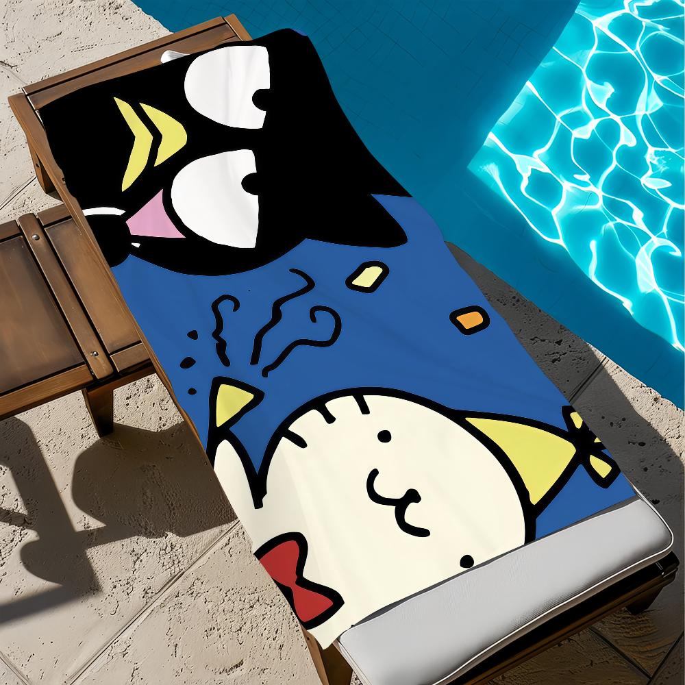 

funny cartoon cute art b-badt m-maru SRO soft Beach Towels Trip swim Pool bathing Towel Gym Spa home Decor Gift Holiday W30*H60(CM)